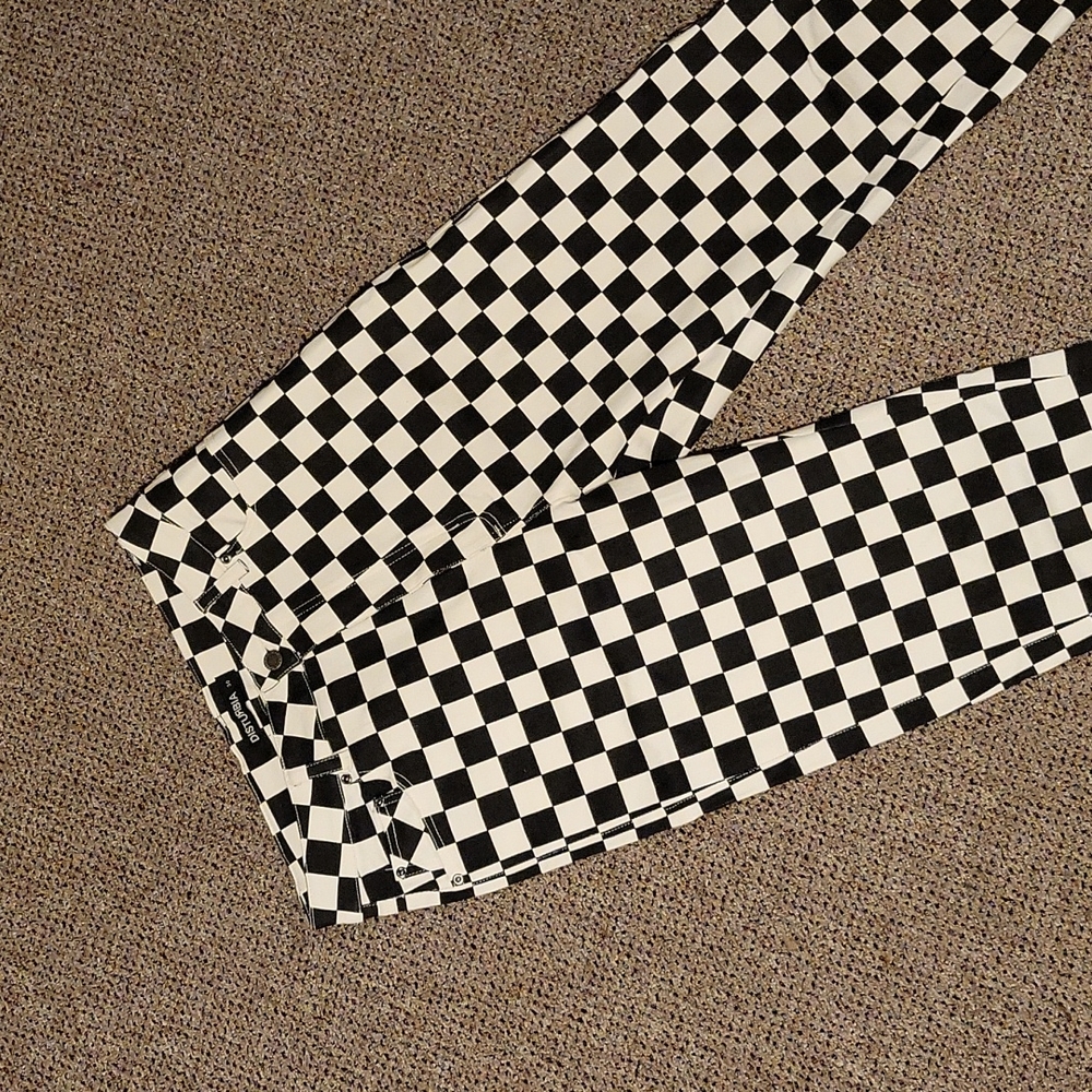 Disturbia Checkered Jeans